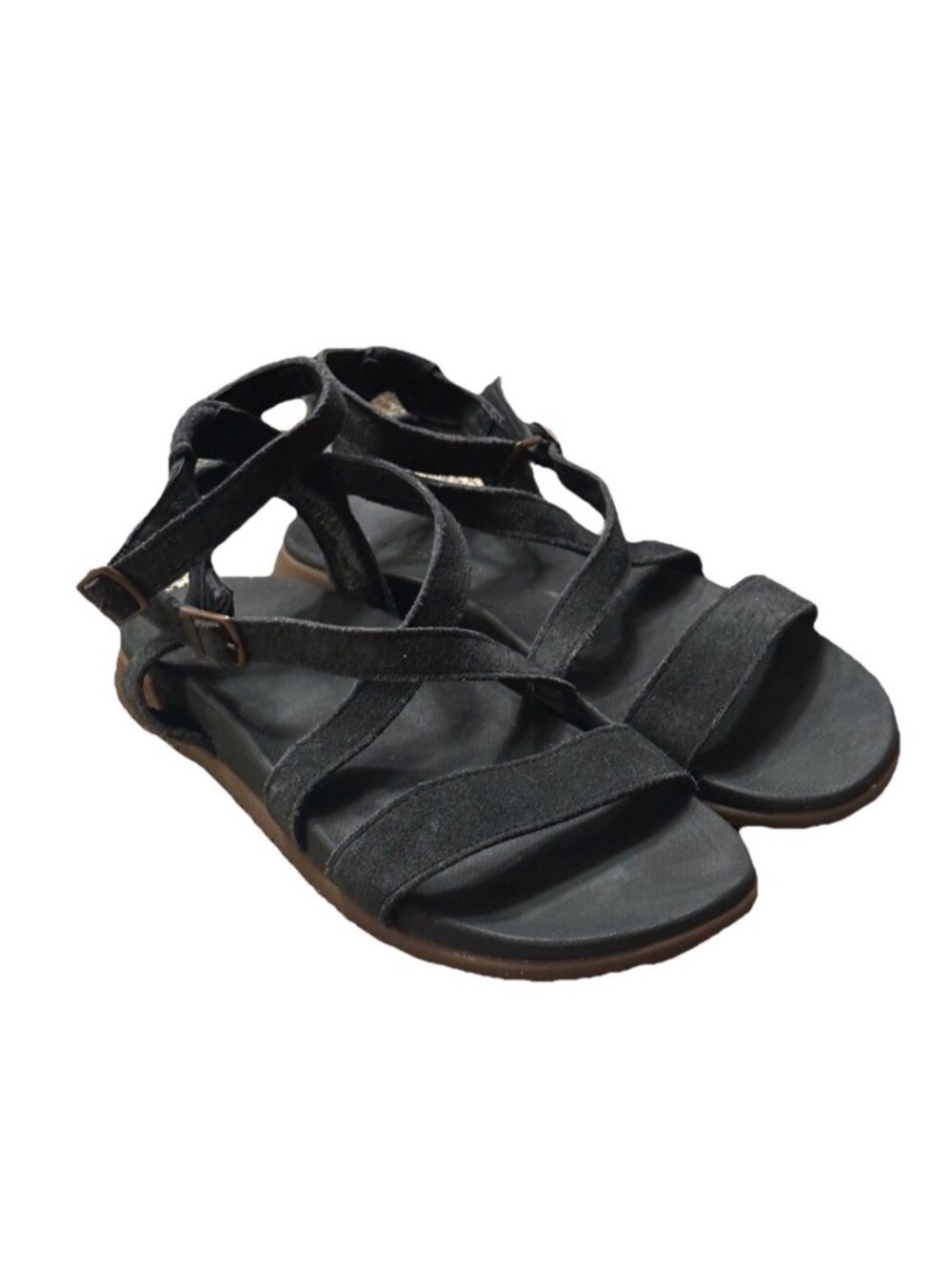 Chaco Women’s Gladiator Sandals Size 8 Rose Black Leather Strappy